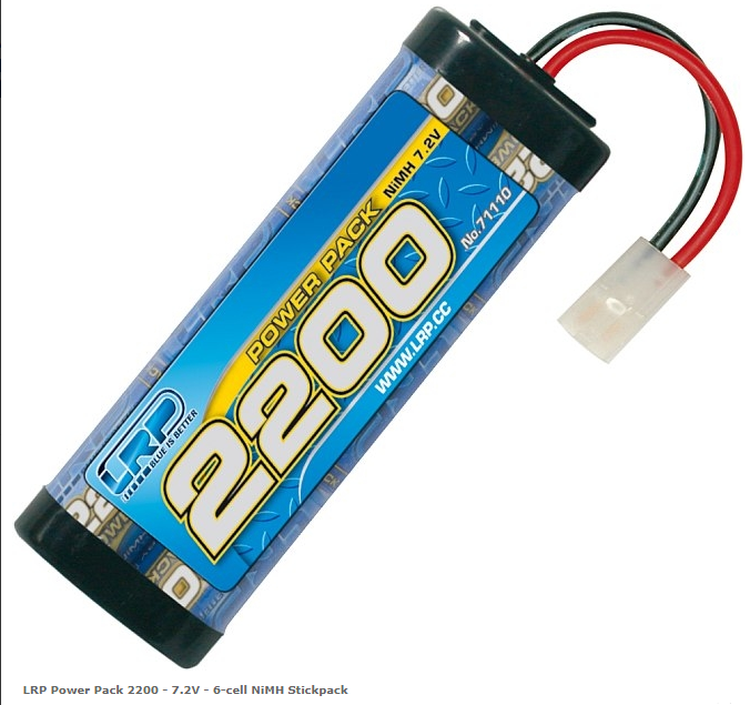 Bateria LRP 2200-7.2v 6 cell NiMH